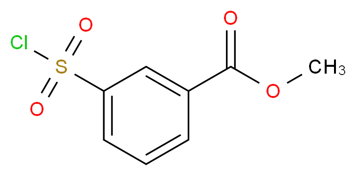 Methyl 3-(chlorosulphonyl)benzoate_Molecular_structure_CAS_)
