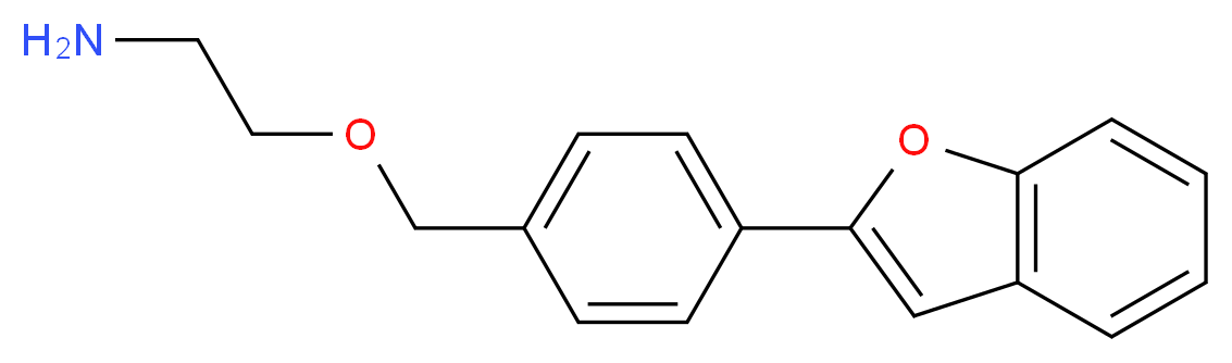 (2-{[4-(1-benzofuran-2-yl)benzyl]oxy}ethyl)amine_Molecular_structure_CAS_)