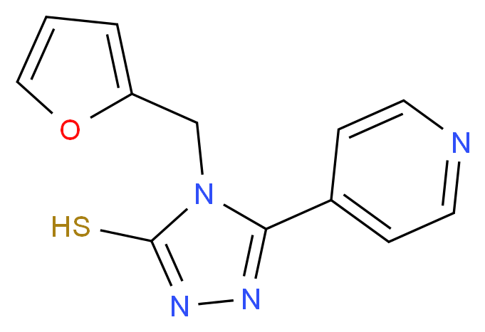4-(2-furylmethyl)-5-pyridin-4-yl-4H-1,2,4-triazole-3-thiol_Molecular_structure_CAS_)