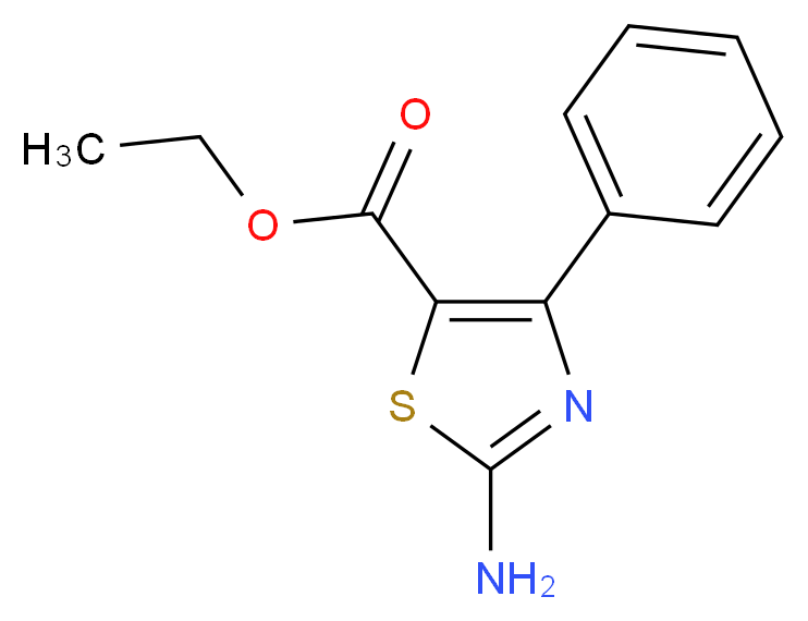 Ethyl 2-amino-4-phenyl-1,3-thiazole-5-carboxylate_Molecular_structure_CAS_)