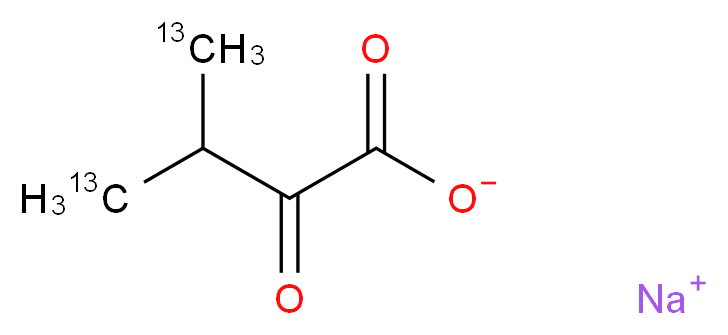 2-Keto-3-(methyl-13C)-butyric acid-4-13C sodium salt_Molecular_structure_CAS_)