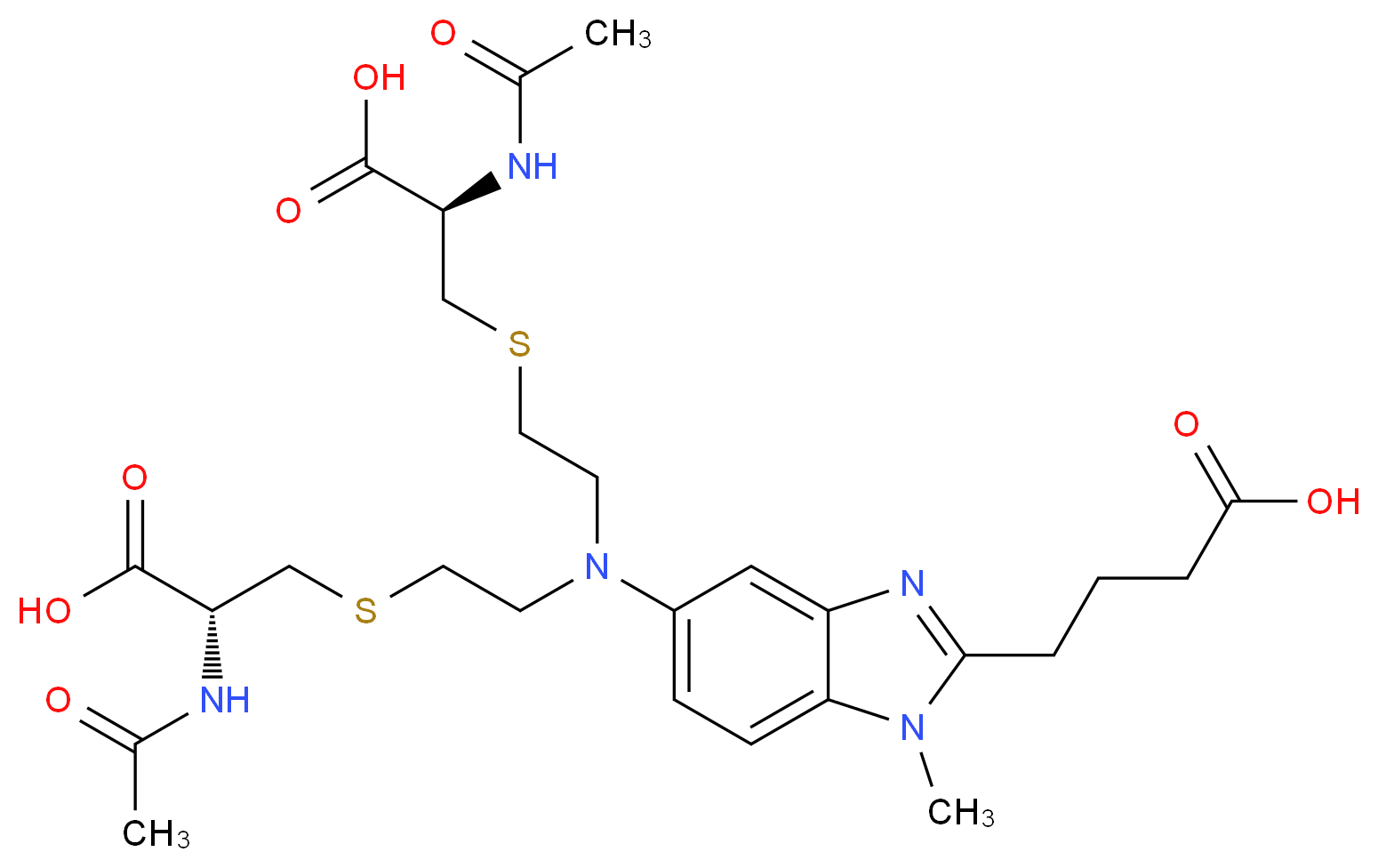Bendamustine Bis-mercapturic Acid_Molecular_structure_CAS_956344-34-6)