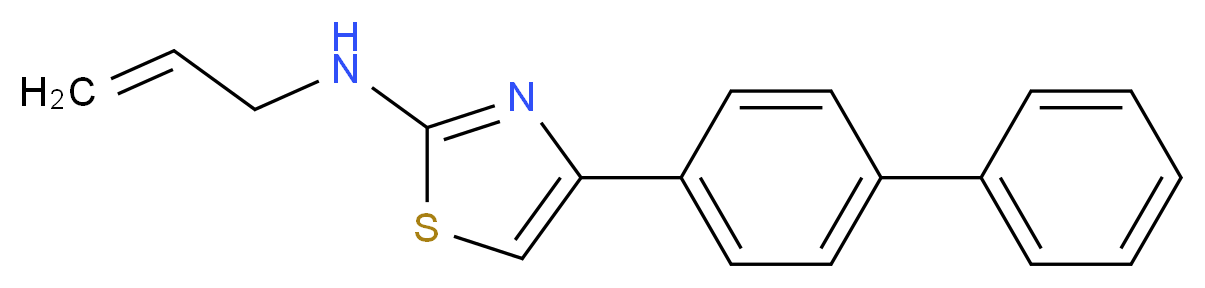 N-allyl-4-(1,1'-biphenyl-4-yl)-1,3-thiazol-2-amine_Molecular_structure_CAS_)