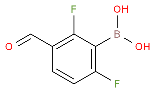 2,6-Difluoro-3-formylphenylboronic acid_Molecular_structure_CAS_849062-09-5)
