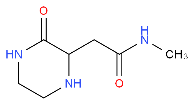 N-Methyl-2-(3-oxo-2-piperazinyl)acetamide_Molecular_structure_CAS_)