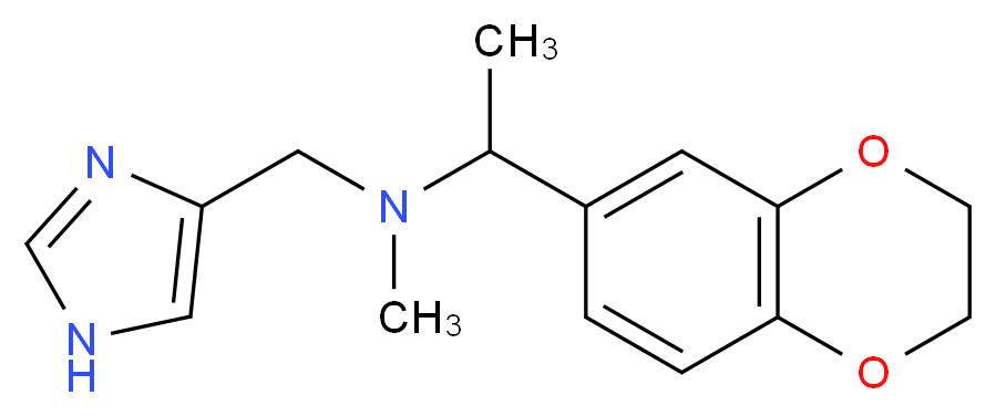 1-(2,3-dihydro-1,4-benzodioxin-6-yl)-N-(1H-imidazol-4-ylmethyl)-N-methylethanamine_Molecular_structure_CAS_)