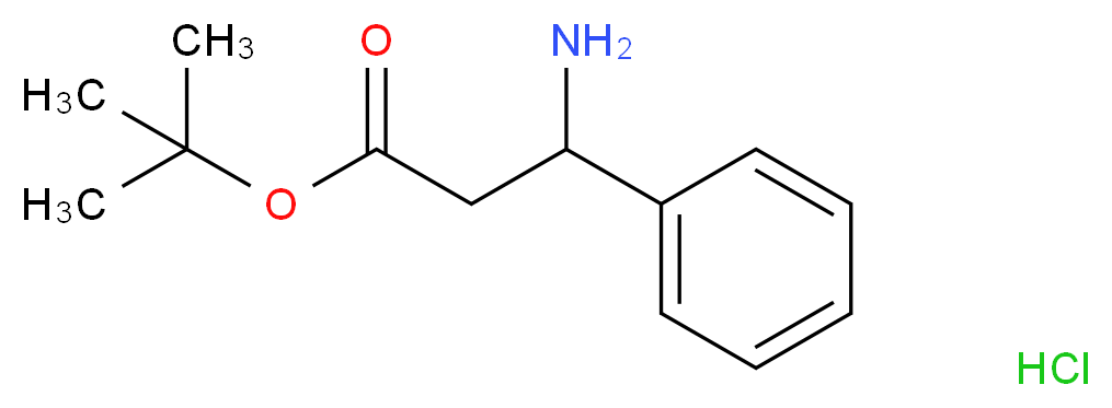 tert-butyl 3-amino-3-phenylpropanoate hydrochloride_Molecular_structure_CAS_)