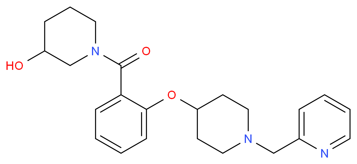 1-(2-{[1-(2-pyridinylmethyl)-4-piperidinyl]oxy}benzoyl)-3-piperidinol_Molecular_structure_CAS_)
