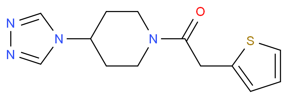 1-(2-thienylacetyl)-4-(4H-1,2,4-triazol-4-yl)piperidine_Molecular_structure_CAS_)
