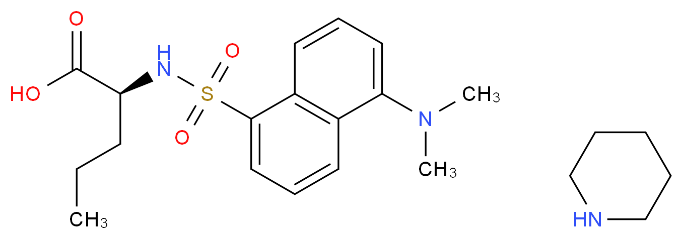 Dansyl-DL-norvaline piperidinium salt_Molecular_structure_CAS_102783-76-6)