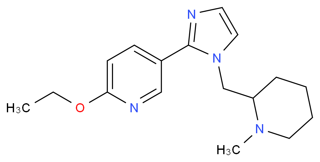 2-ethoxy-5-{1-[(1-methylpiperidin-2-yl)methyl]-1H-imidazol-2-yl}pyridine_Molecular_structure_CAS_)