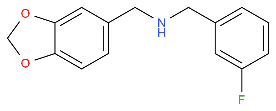 (1,3-benzodioxol-5-ylmethyl)(3-fluorobenzyl)amine_Molecular_structure_CAS_418789-26-1)