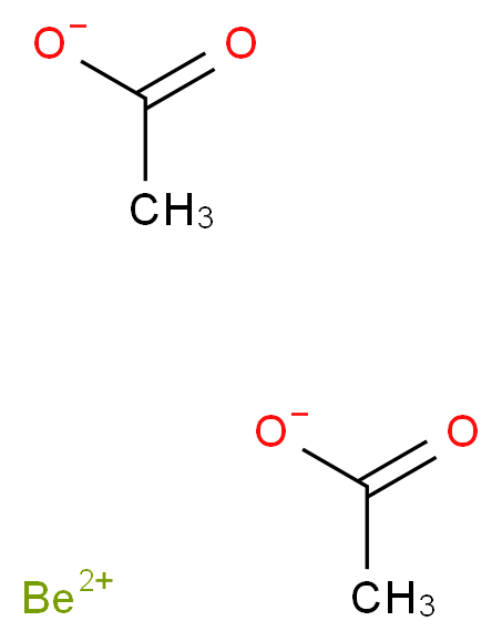 BERYLLIUM ACETATE, BASIC_Molecular_structure_CAS_543-81-7)