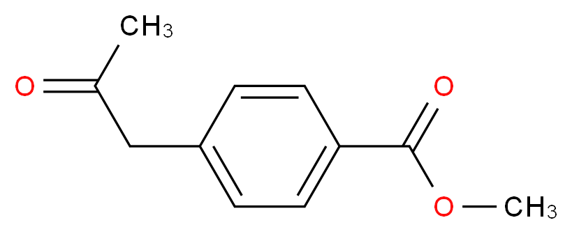 4-(2-Oxo-propyl)-benzoic acid methyl ester_Molecular_structure_CAS_22744-50-9)