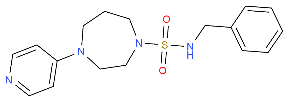 N-benzyl-4-pyridin-4-yl-1,4-diazepane-1-sulfonamide_Molecular_structure_CAS_)