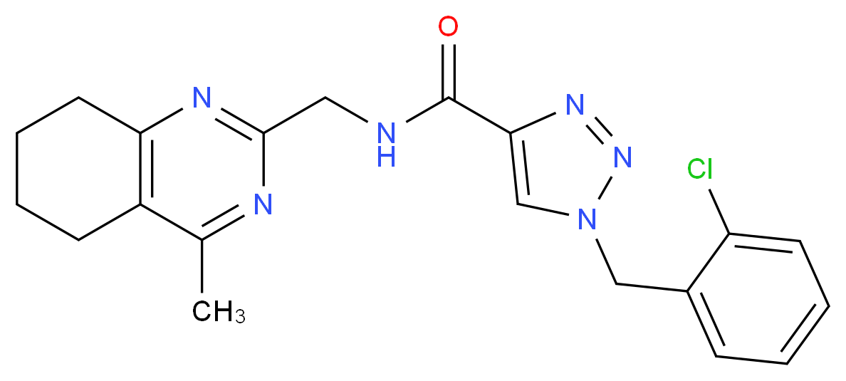 1-(2-chlorobenzyl)-N-[(4-methyl-5,6,7,8-tetrahydro-2-quinazolinyl)methyl]-1H-1,2,3-triazole-4-carboxamide_Molecular_structure_CAS_)