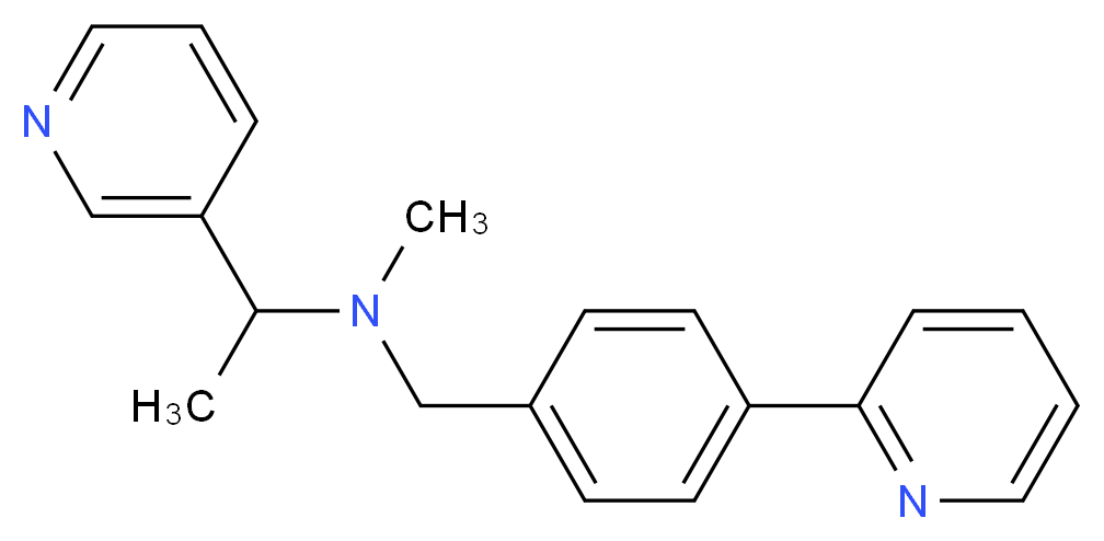 N-methyl-1-pyridin-3-yl-N-(4-pyridin-2-ylbenzyl)ethanamine_Molecular_structure_CAS_)