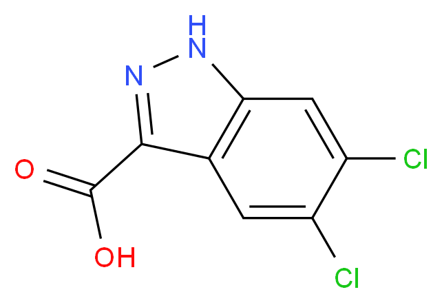 5,6-DICHLORO-1H-INDAZOLE-3-CARBOXYLIC ACID_Molecular_structure_CAS_124459-91-2)