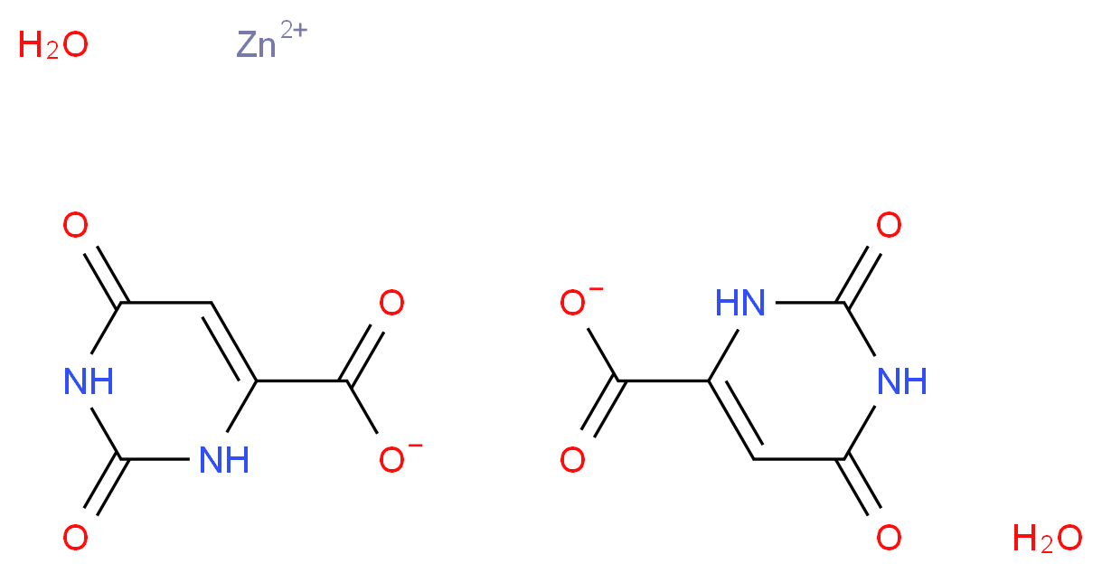 Orotic acid zinc salt dihydrate_Molecular_structure_CAS_68399-76-8)