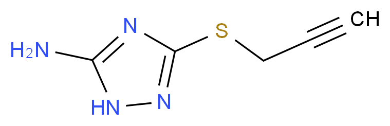 3-(2-Propynylsulfanyl)-1H-1,2,4-triazol-5-ylamine_Molecular_structure_CAS_)