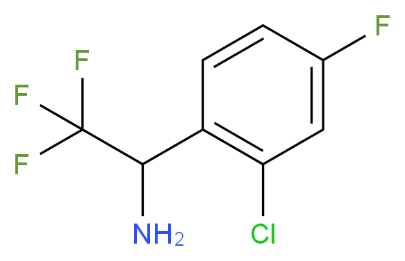 1-(2-CHLORO-4-FLUORO-PHENYL)-2,2,2-TRIFLUORO-ETHYLAMINE_Molecular_structure_CAS_)