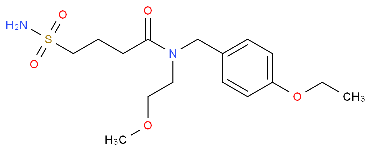 4-(aminosulfonyl)-N-(4-ethoxybenzyl)-N-(2-methoxyethyl)butanamide_Molecular_structure_CAS_)