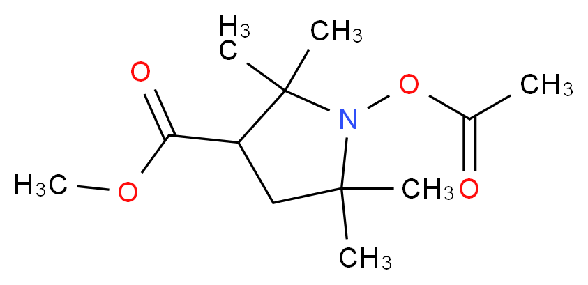 1-Acetoxy-3-methoxycarbonyl-2,2,5,5-tetramethylpyrrolidine_Molecular_structure_CAS_439858-38-5)