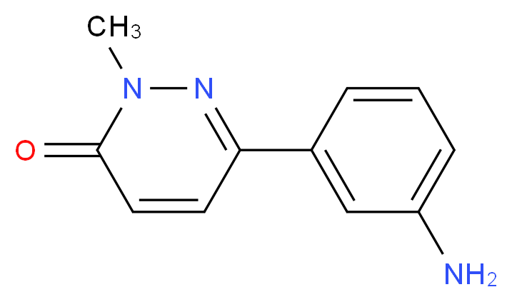 6-(3-aminophenyl)-2-methylpyridazin-3(2{H})-one_Molecular_structure_CAS_)