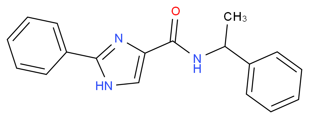 2-phenyl-N-(1-phenylethyl)-1H-imidazole-4-carboxamide_Molecular_structure_CAS_)