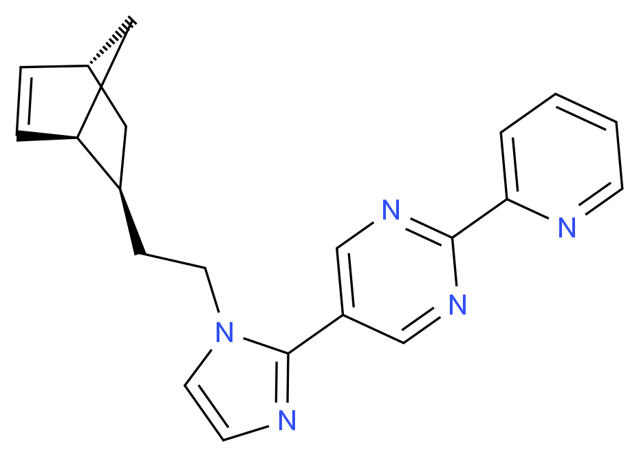5-(1-{2-[(1S*,2S*,4S*)-bicyclo[2.2.1]hept-5-en-2-yl]ethyl}-1H-imidazol-2-yl)-2-pyridin-2-ylpyrimidine_Molecular_structure_CAS_)