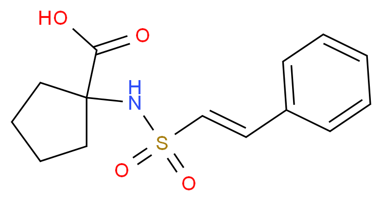 1-[(E)-2-phenylethene-1-sulfonamido]cyclopentane-1-carboxylic acid_Molecular_structure_CAS_)