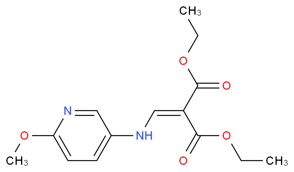 Diethyl 2-{[(6-methoxypyridin-3-yl)amino]methylene}malonate_Molecular_structure_CAS_53241-90-0)