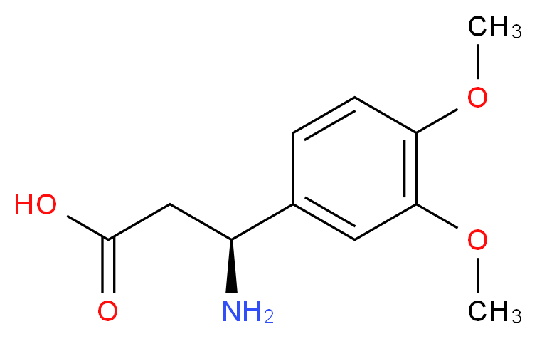 (S)-3-AMINO-3-(3,4-DIMETHOXY-PHENYL)-PROPIONIC ACID_Molecular_structure_CAS_696641-73-3)