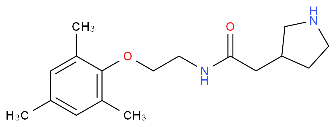 N-[2-(mesityloxy)ethyl]-2-pyrrolidin-3-ylacetamide_Molecular_structure_CAS_)