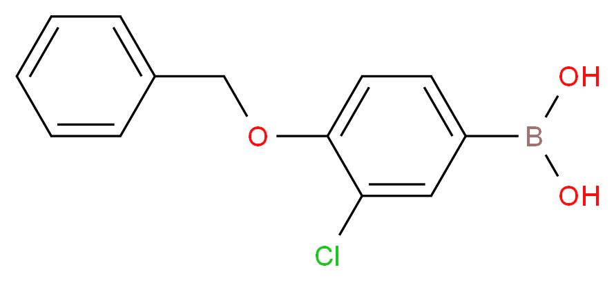 (3-Chloro-4-benzyloxyphenyl)boronic acid_Molecular_structure_CAS_)