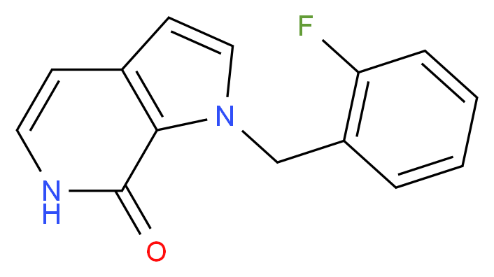 1-[(2-fluorophenyl)methyl]-1H,6H,7H-pyrrolo[2,3-c]pyridin-7-one_Molecular_structure_CAS_)