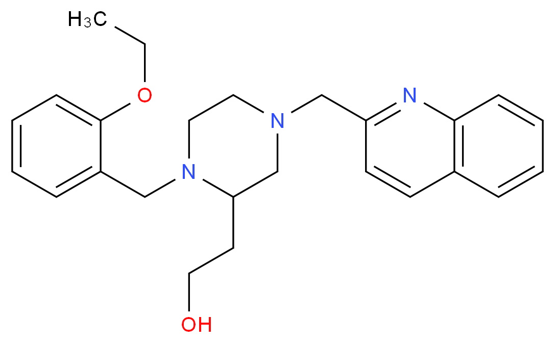 2-[1-(2-ethoxybenzyl)-4-(2-quinolinylmethyl)-2-piperazinyl]ethanol_Molecular_structure_CAS_)