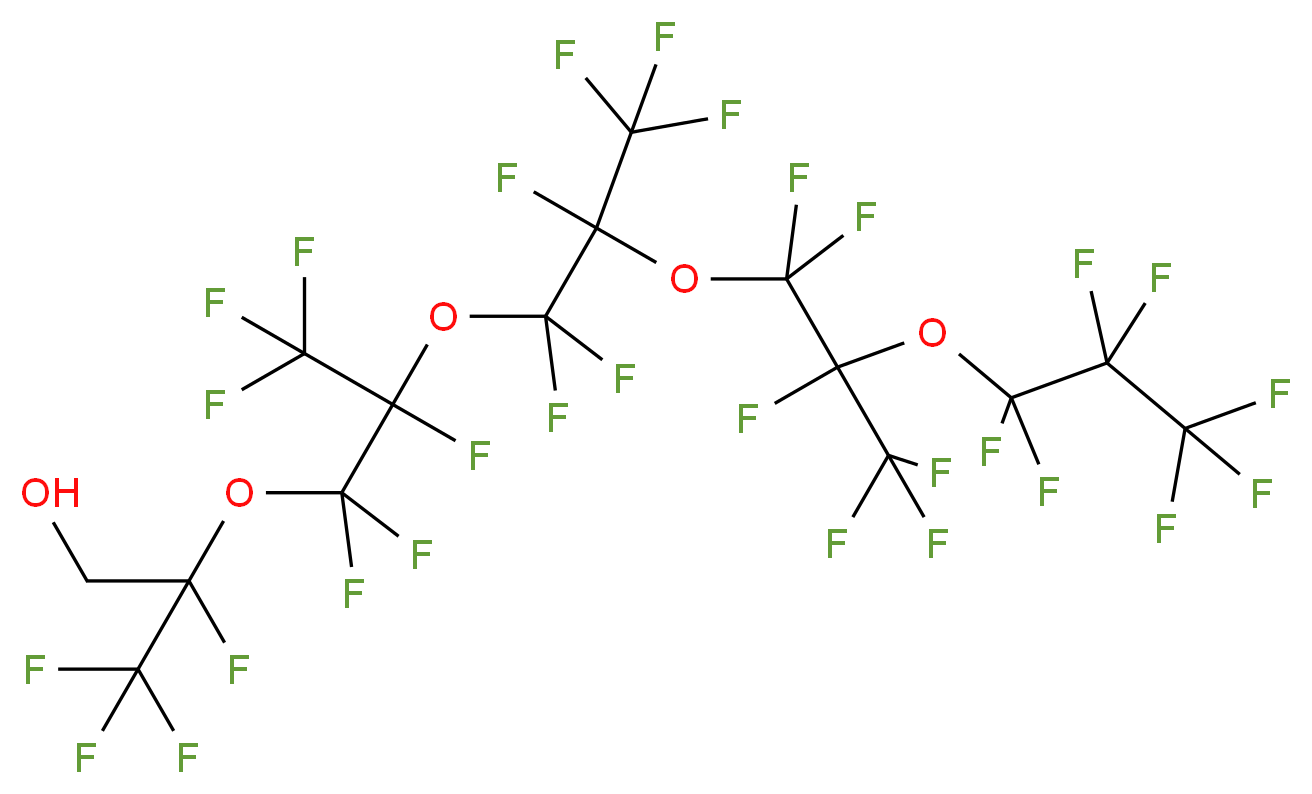 1H,1H-Perfluoro(2,5,8,11-tetramethyl-3,6,9,12-tetraoxapentadecan-1ol)_Molecular_structure_CAS_141977-66-4)