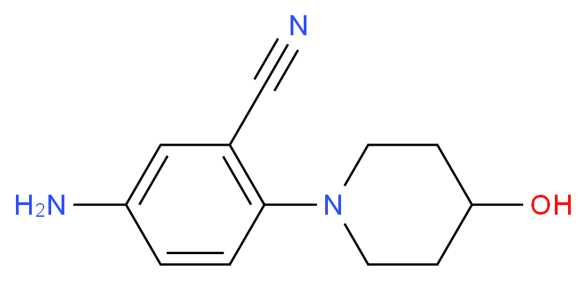 5-amino-2-(4-hydroxypiperidin-1-yl)benzonitrile_Molecular_structure_CAS_)