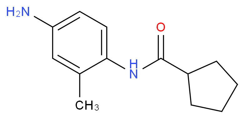 N-(4-Amino-2-methylphenyl)cyclopentanecarboxamide_Molecular_structure_CAS_)