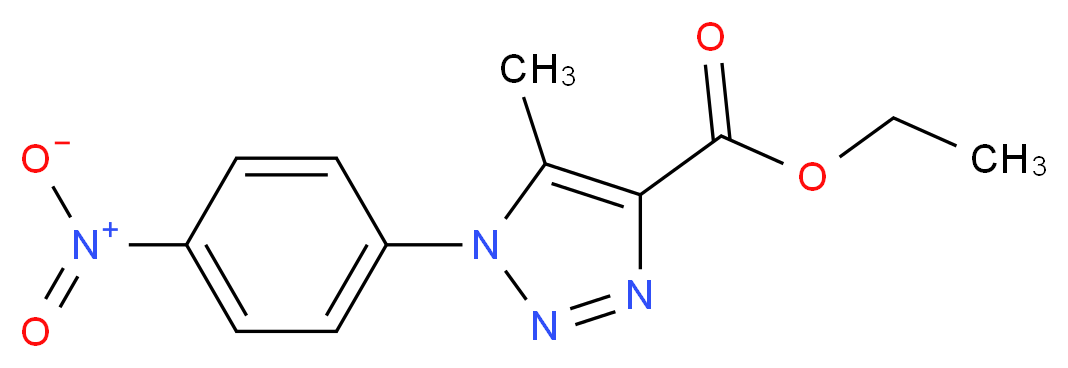 ethyl 5-methyl-1-(4-nitrophenyl)-1H-1,2,3-triazole-4-carboxylate_Molecular_structure_CAS_)