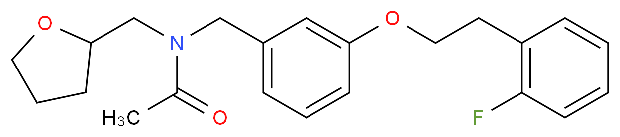 N-{3-[2-(2-fluorophenyl)ethoxy]benzyl}-N-(tetrahydro-2-furanylmethyl)acetamide_Molecular_structure_CAS_)