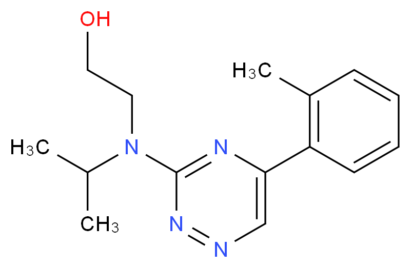 2-{isopropyl[5-(2-methylphenyl)-1,2,4-triazin-3-yl]amino}ethanol_Molecular_structure_CAS_)
