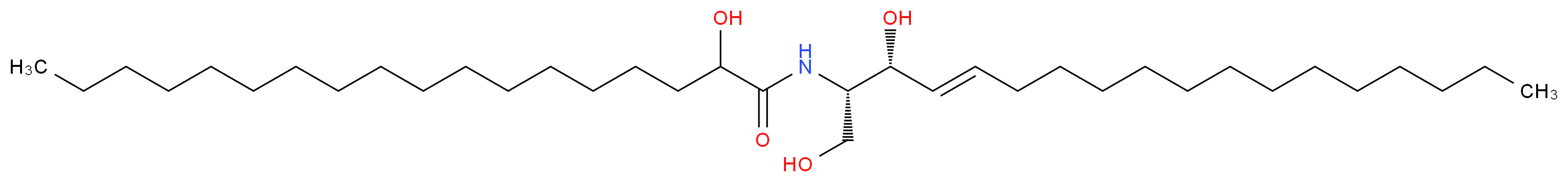N-(2-Hydroxystearoyl) Sphingosine(Mixture of Diastereomers)_Molecular_structure_CAS_34249-41-7)