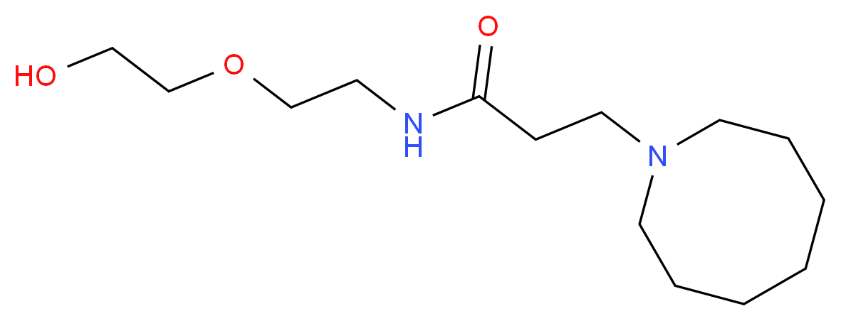 3-azocan-1-yl-N-[2-(2-hydroxyethoxy)ethyl]propanamide_Molecular_structure_CAS_)