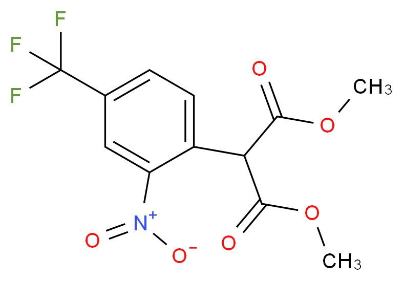 Dimethyl 2-[2-nitro-4-(trifluoromethyl)phenyl]-malonate_Molecular_structure_CAS_290825-52-4)