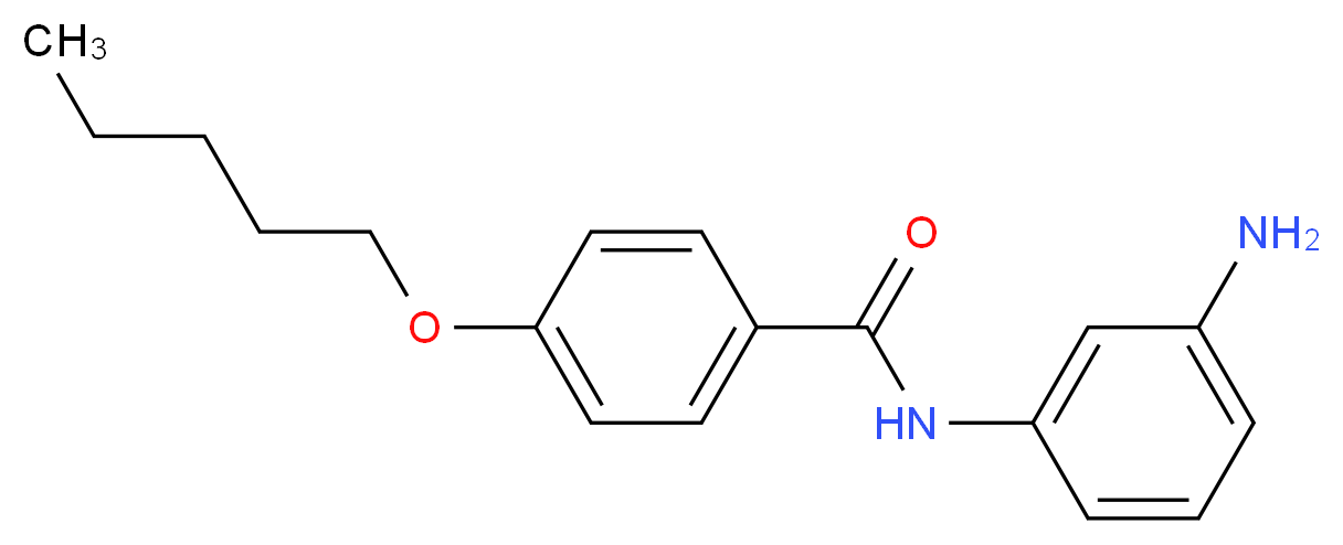 N-(3-Aminophenyl)-4-(pentyloxy)benzamide_Molecular_structure_CAS_)