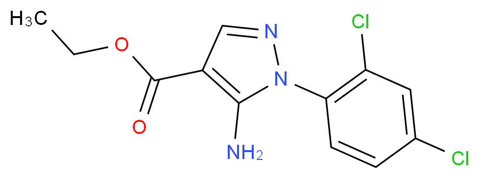 Ethyl 5-amino-1-(2,4-dichlorophenyl)-1H-pyrazole-4-carboxylate_Molecular_structure_CAS_83279-66-7)
