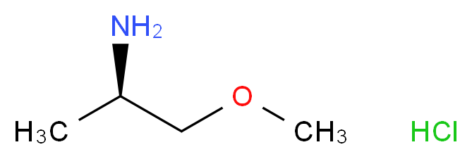 (2R)-1-methoxypropan-2-amine hydrochloride_Molecular_structure_CAS_)