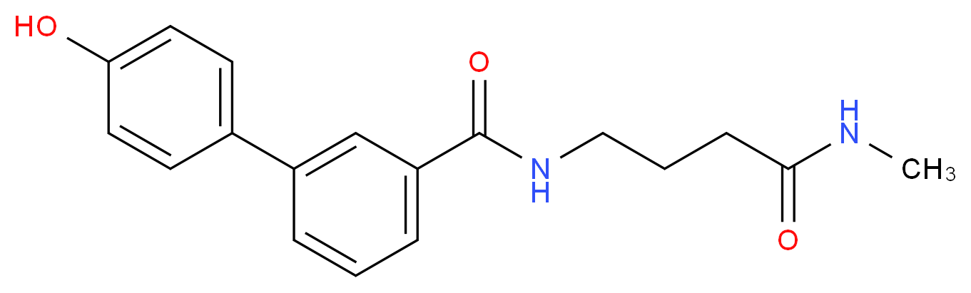 4'-hydroxy-N-[4-(methylamino)-4-oxobutyl]biphenyl-3-carboxamide_Molecular_structure_CAS_)